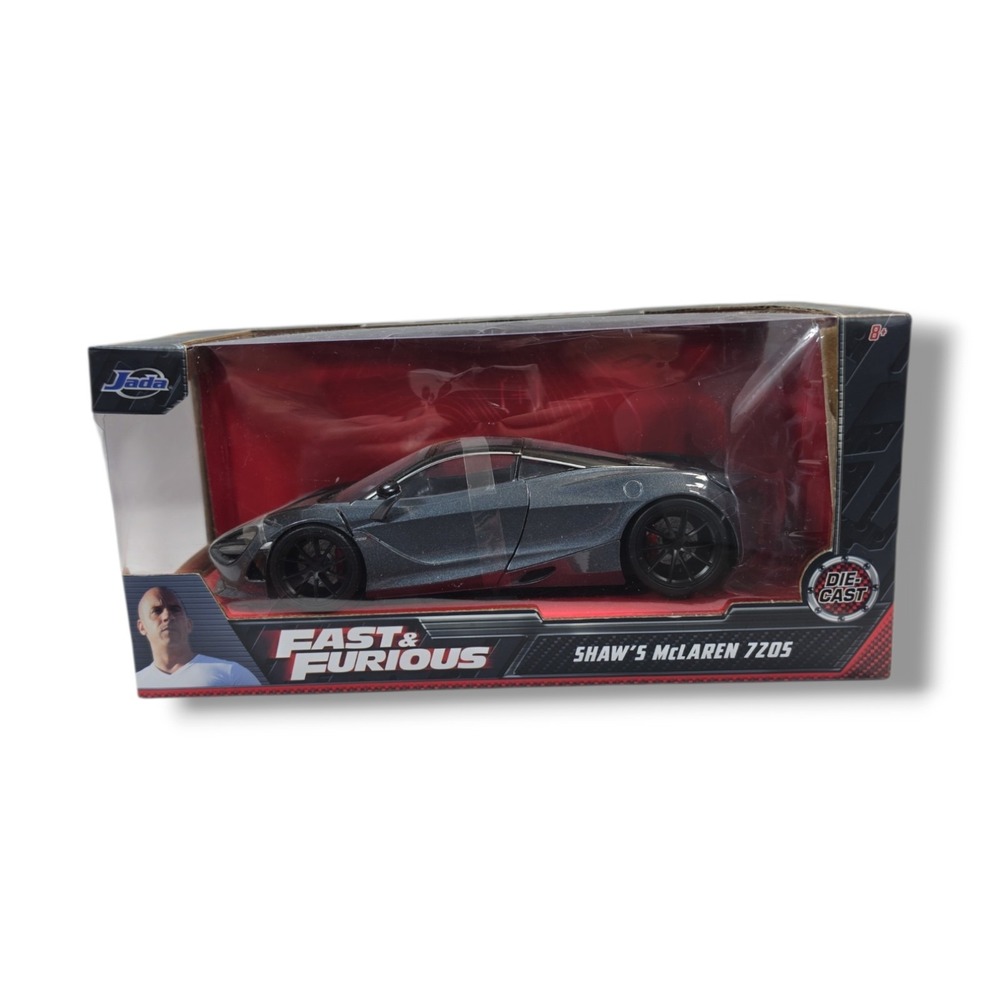 Fast & Furious Shaw's McLaren 720s by Jada 1:24 Hobbs & Shaw Diecast 30754 Grey